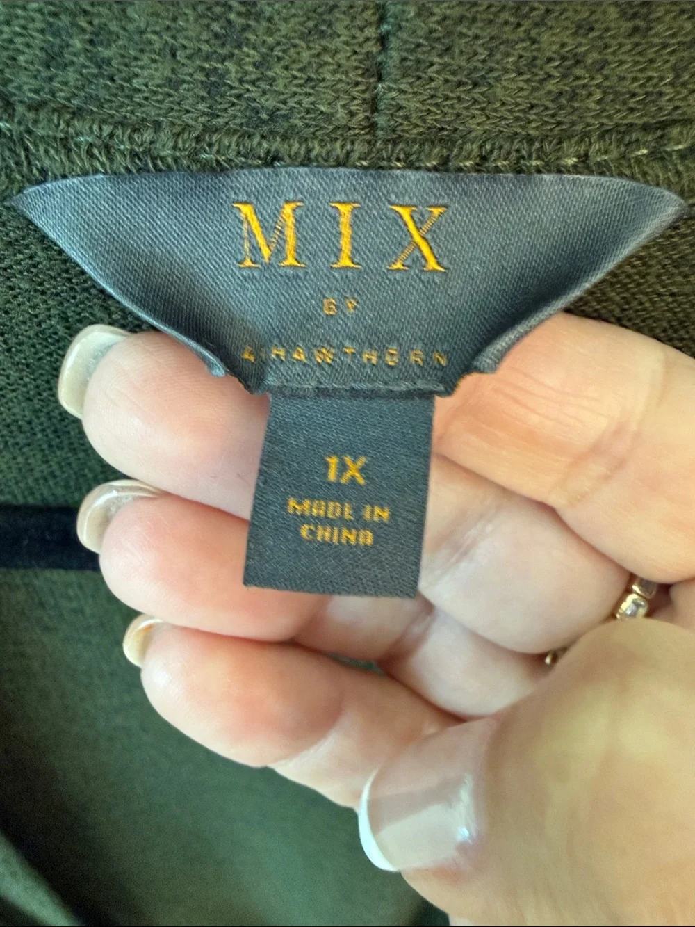 Mix It Olive Green Open-Front Women's Cardigan